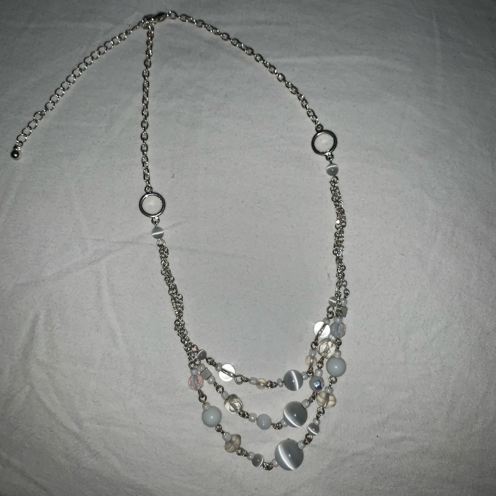 Triple Layer Beaded Necklace